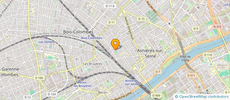 localisation de l'entreprise SMGD à ASNIERES-SUR-SEINE