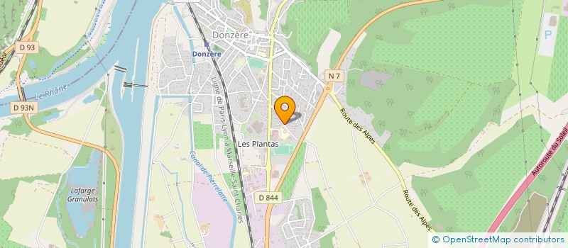 localisation de l'entreprise SMGP  DONZERE