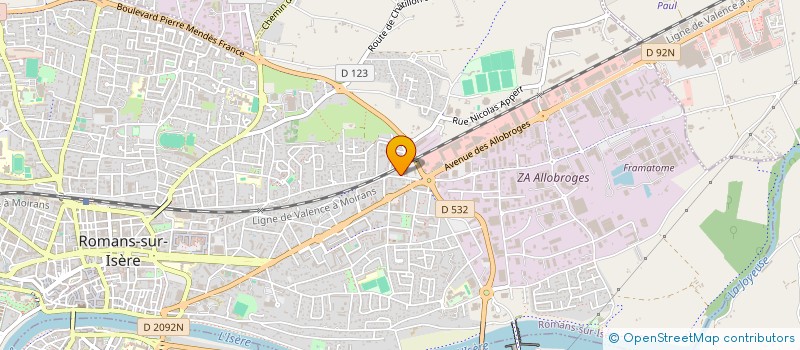 localisation de l'entreprise SMGR  ROMANS-SUR-ISERE