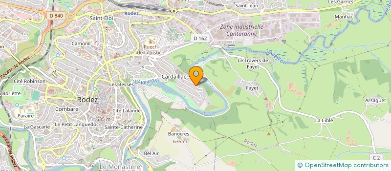 localisation de l'entreprise SMH  RODEZ