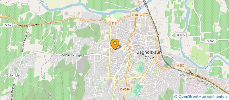 localisation de l'entreprise SMH IMMO  BAGNOLS SUR CEZE