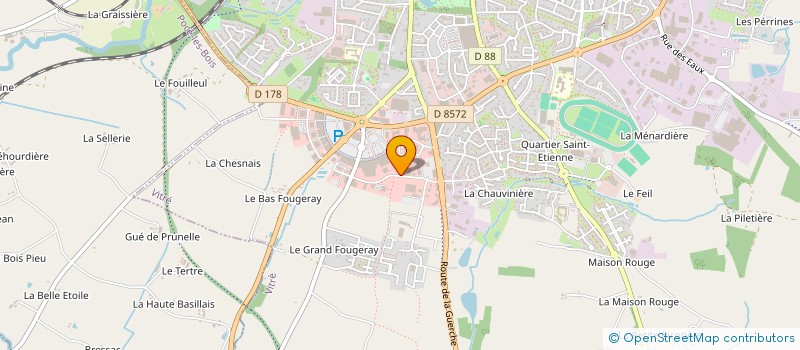localisation de l'entreprise SMH IMMOBILIERE  VITRE