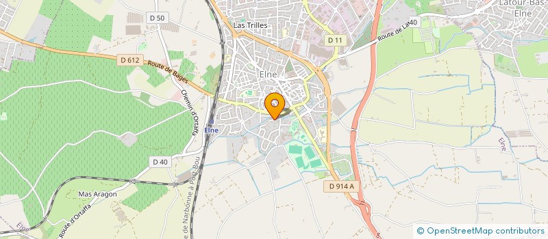 localisation de l'entreprise SMHF OLYMPE PATRIMOINE  ELNE