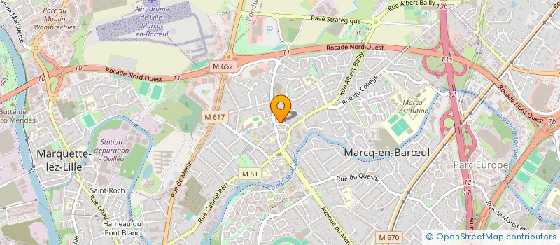 localisation de l'entreprise SMHF PINEAU MD à MARCQ-EN-BARŒUL