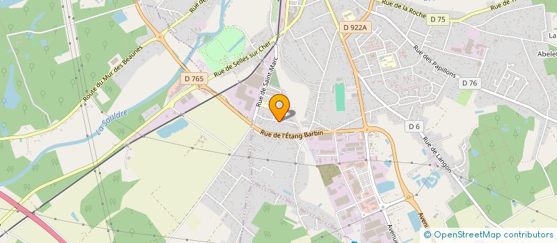 localisation de l'entreprise SMI BATIMENT à ROMORANTIN-LANTHENAY