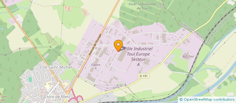 localisation de l'entreprise SMI LORRAINE à TOUL