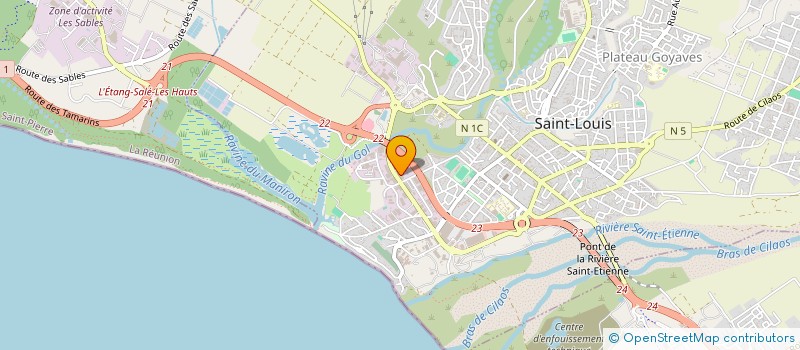 localisation de l'entreprise SMIE IMMOBILIER OI  SAINT-LOUIS