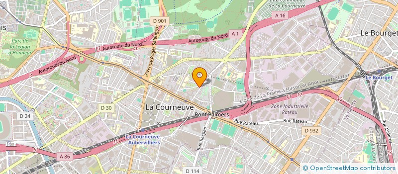 localisation de l'entreprise SMIL'AIDE à LA COURNEUVE