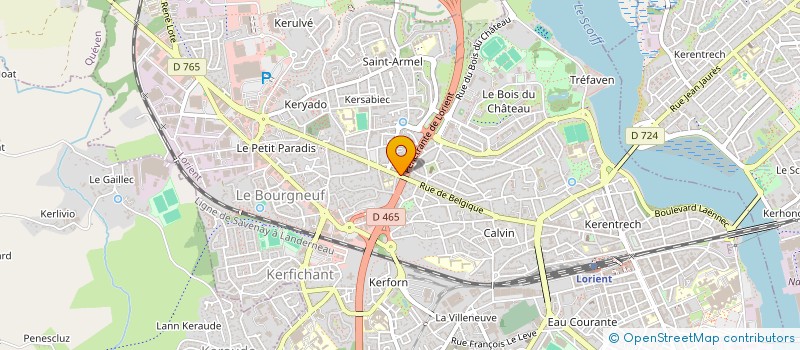 localisation de l'entreprise SMILE CENTER à LORIENT