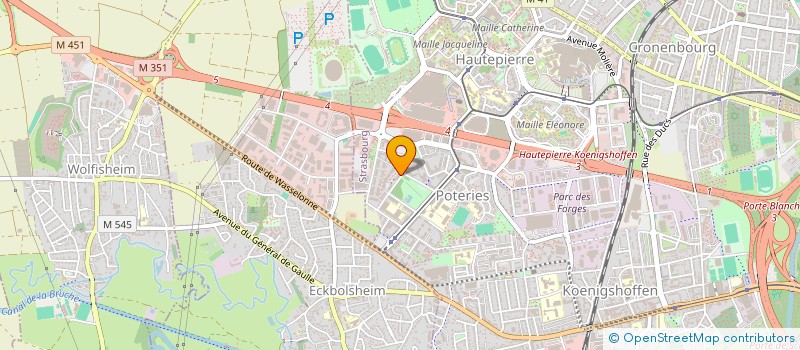localisation de l'entreprise SMILE INFORMATIQUE à STRASBOURG