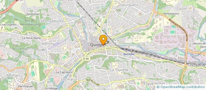 localisation de l'entreprise SMILE INSIDE PIZZA  QUIMPER