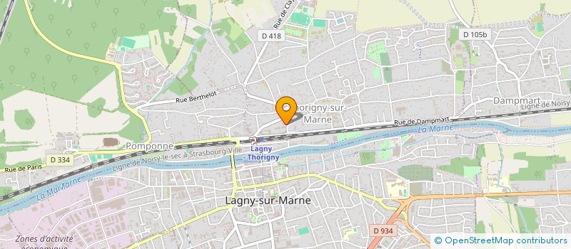 localisation de l'entreprise SMILEYCAFE DISTRIBUTION à THORIGNY-SUR-MARNE