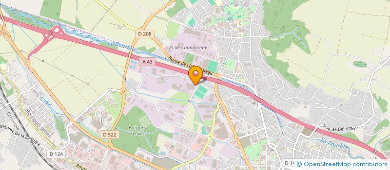 localisation de l'entreprise SMIS PORTES  BOURGOIN-JALLIEU