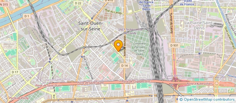 localisation de l'entreprise SMITI SERINE EZZAHRA TRANSPORT ET SERVICES à SAINT-OUEN-SUR-SEINE