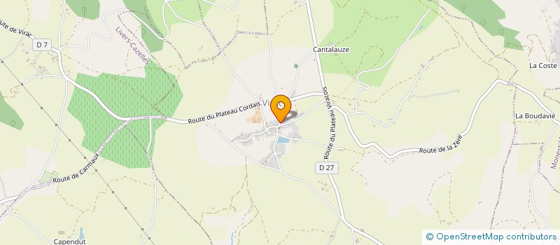 localisation de l'entreprise SMIX DE REGROUPEMENT PEDAGOGIQUE DE VIRAC ET DE LA COMMUNAUTE DE COMMUNES DU CORDAIS ET DU CAUSSE à VIRAC
