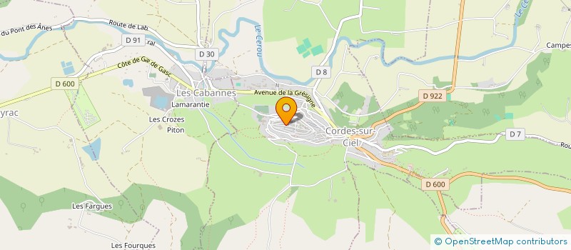 localisation de l'entreprise SMIX GAILLAC, CORDES-SUR-CIEL ET CITES MEDIEVALES à CORDES-SUR-CIEL