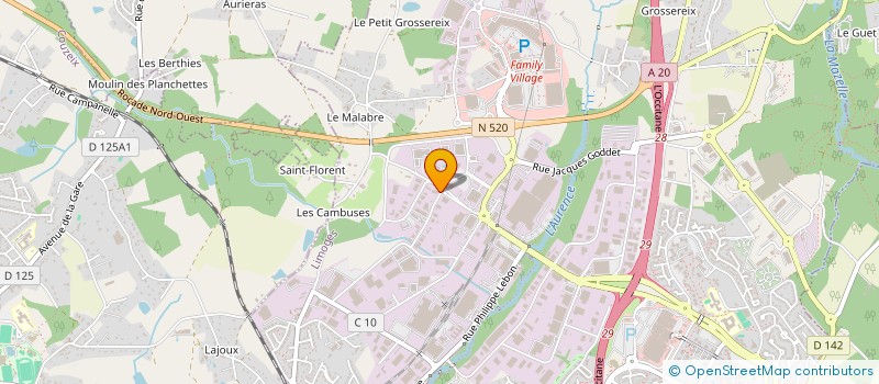 localisation de l'entreprise SMJ à LIMOGES