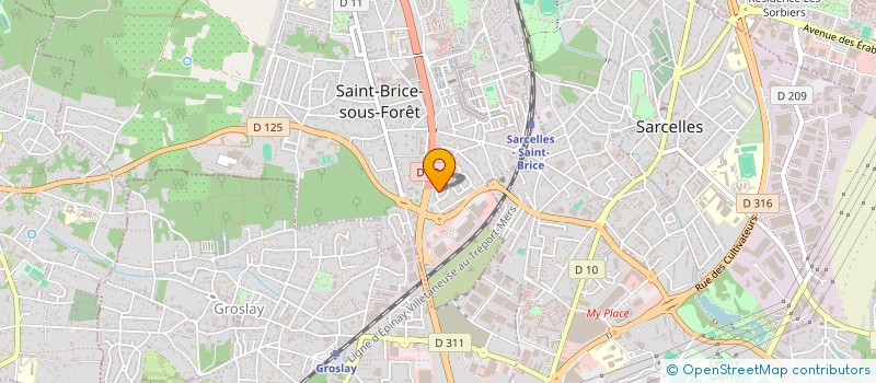 localisation de l'entreprise SMJ ASSURANCE  SAINT-BRICE-SOUS-FORET