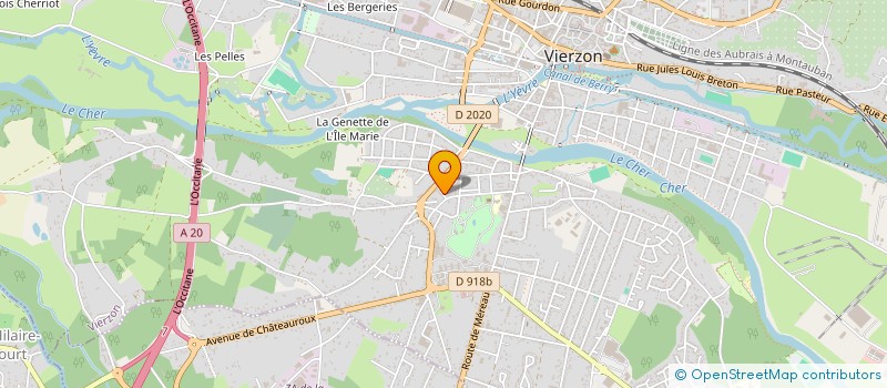 localisation de l'entreprise SMJ AUTO 18  VIERZON