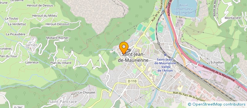 localisation de l'entreprise SMJ L'ENVOL  SAINT-JEAN-DE-MAURIENNE