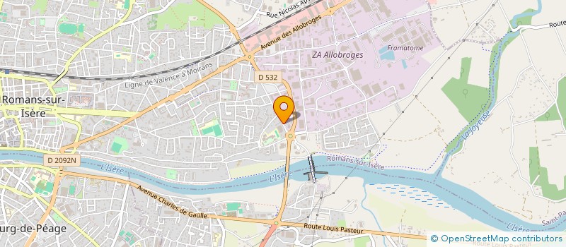 localisation de l'entreprise SMJ LOCATIONS  ROMANS-SUR-ISERE