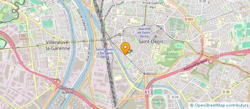localisation de l'entreprise SMJ PARK ' IN à SAINT-DENIS