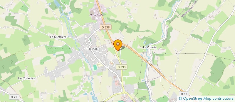 localisation de l'entreprise SMJ - SERRURERIE METALLERIE JAUNEAU à LUCEAU