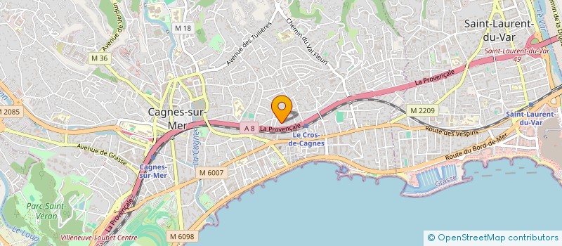 localisation de l'entreprise SMJ TEAM à CAGNES-SUR-MER