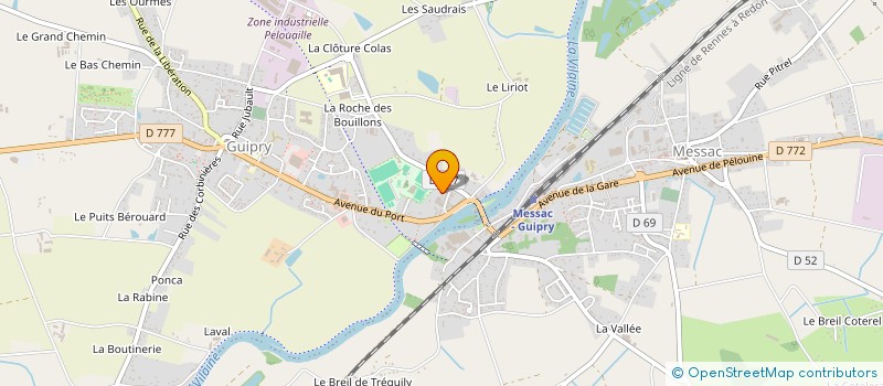 localisation de l'entreprise SMJB  GUIPRY-MESSAC