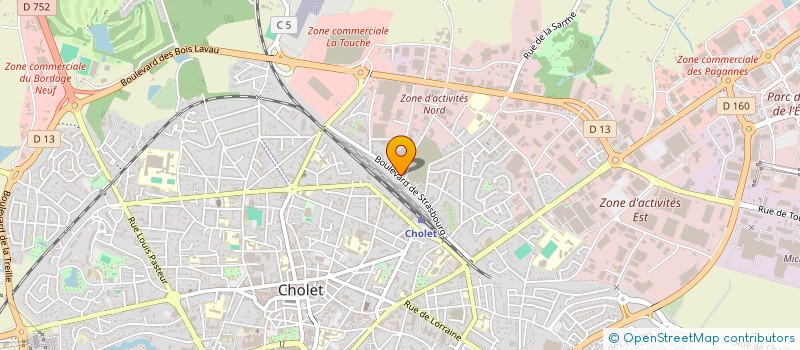 localisation de l'entreprise SMJM à CHOLET