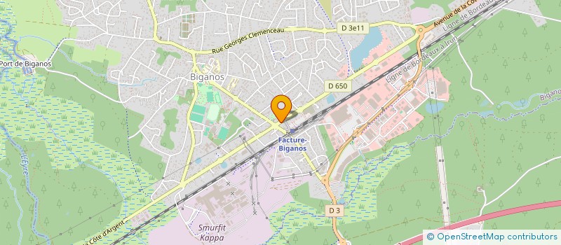 localisation de l'entreprise SMJM  BIGANOS