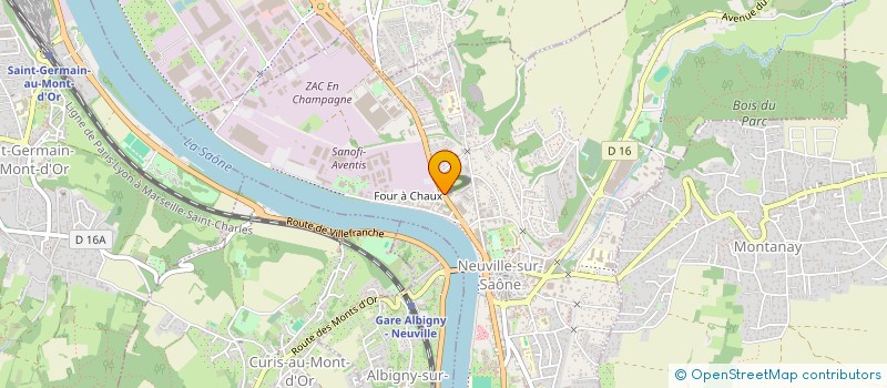 localisation de l'entreprise SMK  NEUVILLE-SUR-SAONE