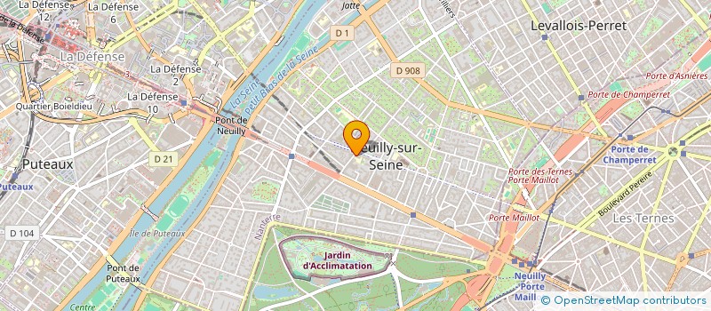 localisation de l'entreprise SMK CHOCOLAT  NEUILLY-SUR-SEINE