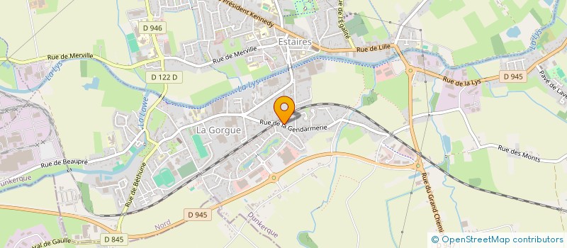 localisation de l'entreprise SMK LOCATION  LA GORGUE