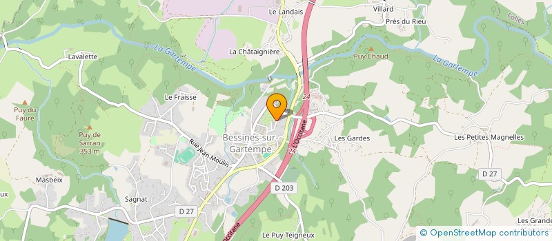 localisation de l'entreprise SMKFL  BESSINES-SUR-GARTEMPE