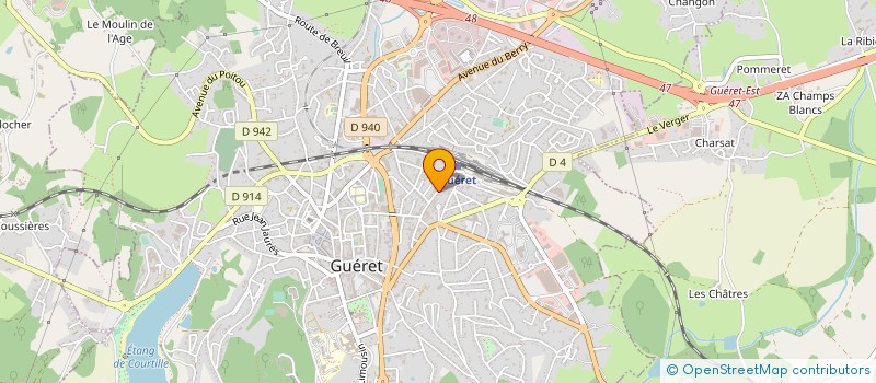 localisation de l'entreprise SML COURTAGE à GUERET