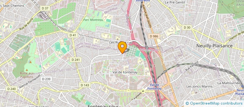 localisation de l'entreprise SMLAVAGE à FONTENAY-SOUS-BOIS