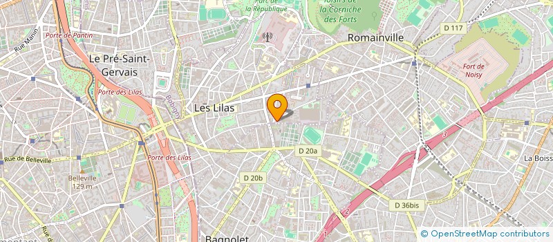 localisation de l'entreprise SMLB à LES LILAS
