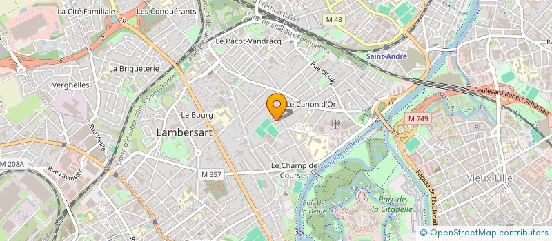 localisation de l'entreprise SMM  LAMBERSART