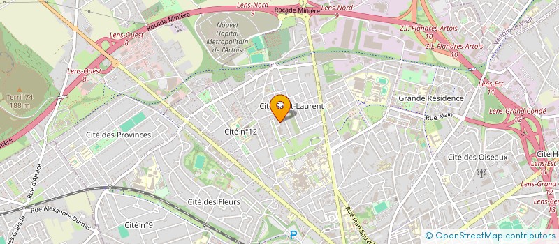 localisation de l'entreprise SMM AUTO  LENS