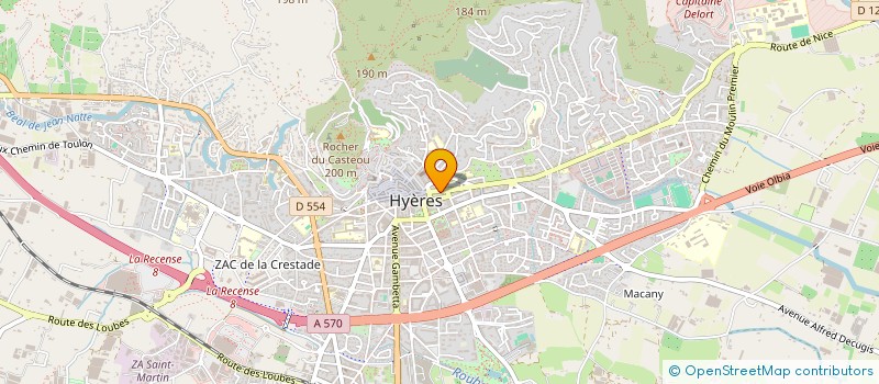 localisation de l'entreprise SMMAC MARTIN  HYERES