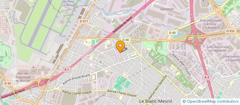 localisation de l'entreprise SMMD SECURITE PRIVEE à LE BLANC-MESNIL