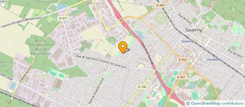 localisation de l'entreprise SMML  TAVERNY