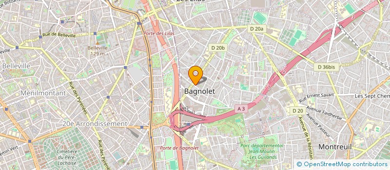 localisation de l'entreprise SMNI à BAGNOLET