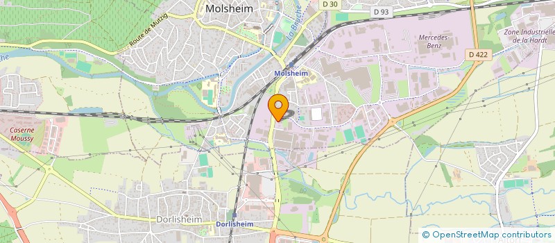 localisation de l'entreprise SMO DU BASSIN BRUCHE-MOSSIG  MOLSHEIM