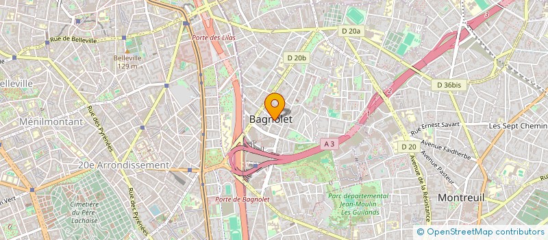 localisation de l'entreprise SMO RENOV à BAGNOLET