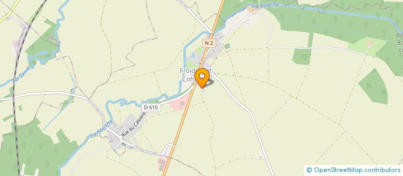 localisation de l'entreprise SMOJS  FROIDMONT-COHARTILLE