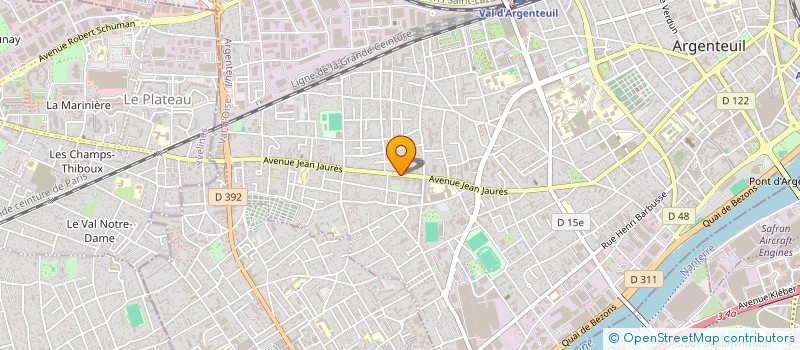 localisation de l'entreprise SMOKINGROOMAVENUE.COM  ARGENTEUIL