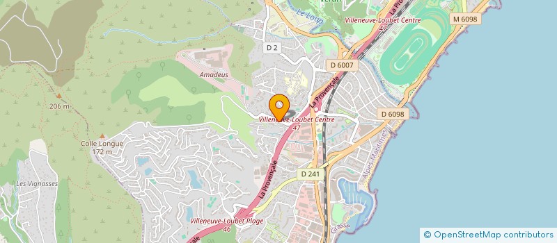 localisation de l'entreprise SMOKO-005 à VILLENEUVE-LOUBET