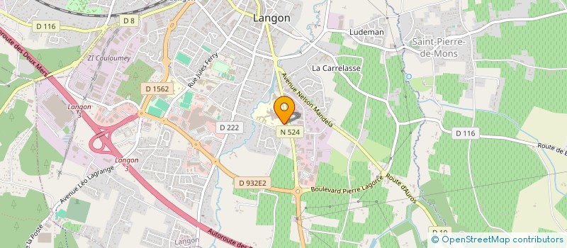 localisation de l'entreprise SMOKY JOKE  LANGON